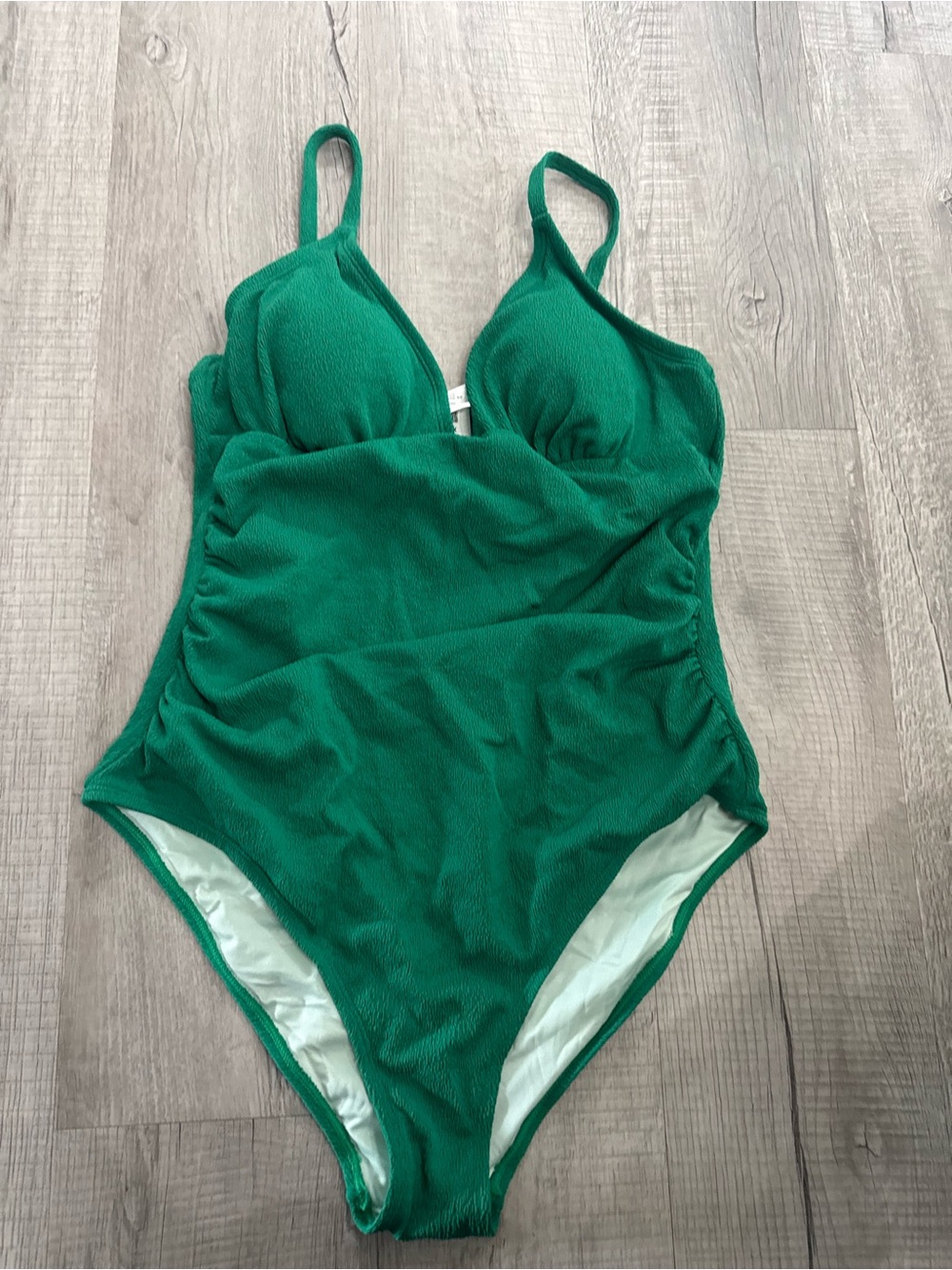 Cupshe Emerald Green Textured One-Piece Swimsuit